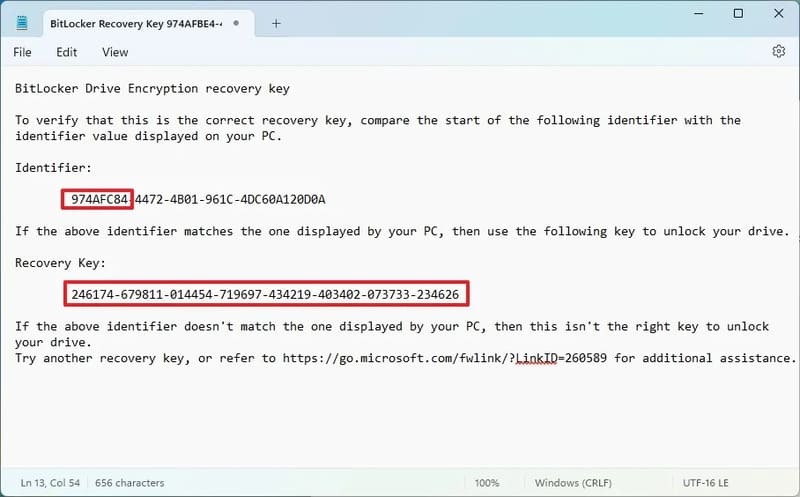 huong dan tim bitlocker recovery key tren windows 11 10 2